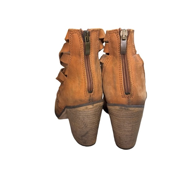 Free People Brown Strappy Ankle Boots - Picture 3 of 5